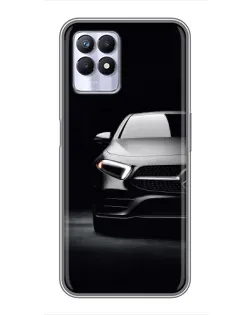 Чехол для Realme 8i с картинкой «Свет фар Mercedes»