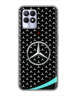 Чехол для Realme 8i с картинкой «Mercedes — бирюзовый акцент»