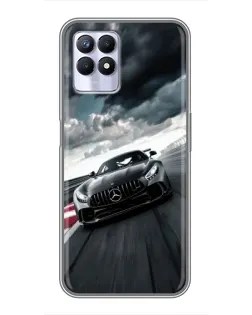 Чехол для Realme 8i с картинкой «Гоночный Mercedes AMG»