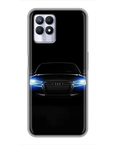 Чехол для Realme 8i с картинкой «Audi в неоне» Чехол для Realme 8i с картинкой «Audi в неоне»