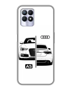 Чохол для Realme 8i з картинкою «Audi — контрастний дизайн» Чохол для Realme 8i з картинкою «Audi — контрастний дизайн»