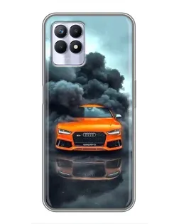Чохол для Realme 8i з картинкою «Audi у хмарах диму» Чохол для Realme 8i з картинкою «Audi у хмарах диму»
