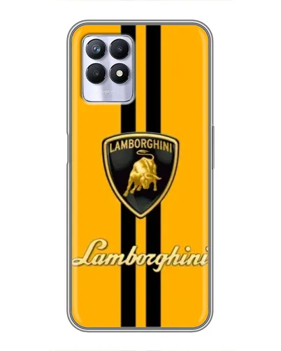 Чехол для Realme 8i с картинкой «Lamborghini Stripe желтый» Чехол для Realme 8i с картинкой «Lamborghini Stripe желтый»