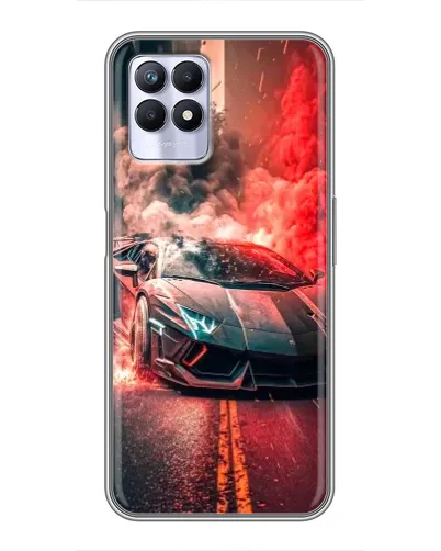 Чехол для Realme 8i с картинкой «Lamborghini красный дым» Чехол для Realme 8i с картинкой «Lamborghini красный дым»
