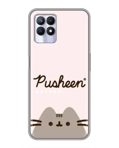 Чехол для Realme 8i с картинкой «Pusheen логотип»