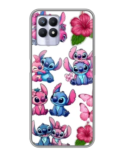 Чехол для Realme 8i с картинкой «Стикеры Stitch и Angel» Чехол для Realme 8i с картинкой «Стикеры Stitch и Angel»