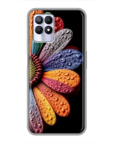 Чехол для Realme 8i с картинкой «Радужный цветок»