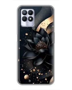 Чехол для Realme 8i с картинкой «Черный лотос»