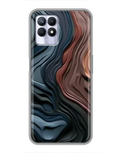 Чехол для Realme 8i с картинкой «Цветные волны каньона» Чехол для Realme 8i с картинкой «Цветные волны каньона»