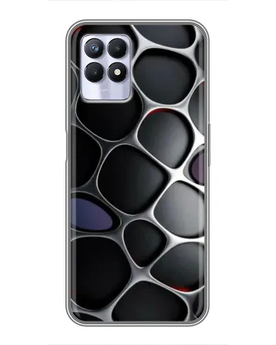 Чехол для Realme 8i с картинкой «Объемная темная решетка» Чехол для Realme 8i с картинкой «Объемная темная решетка»