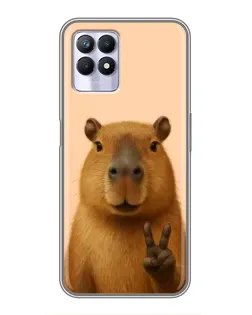 Чехол для Realme 8i с картинкой «Капибара виктория» Чехол для Realme 8i с картинкой «Капибара виктория»