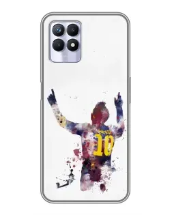 Чехол для Realme 8i с картинкой «Акварельный Месси Барселона» Чехол для Realme 8i с картинкой «Акварельный Месси Барселона»