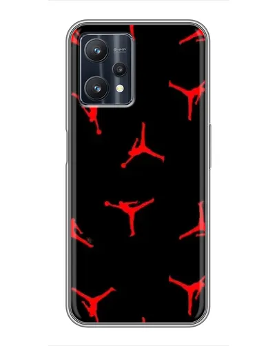 Чехол для Realme 9 Pro Plus с картинкой «Jordan Red Pattern»