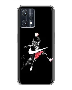 Чехол для Realme 9 Pro Plus с картинкой «Jordan Jumpman» Чехол для Realme 9 Pro Plus с картинкой «Jordan Jumpman»