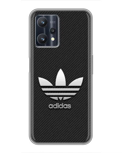 Чехол для Realme 9 Pro Plus с картинкой «Adidas Карбоновая текстура»