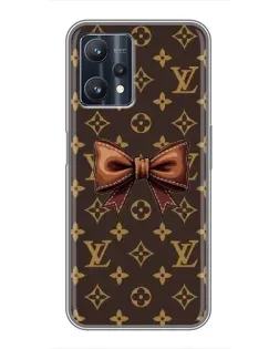 Чехол для Realme 9 Pro Plus с картинкой «LV с бантом»