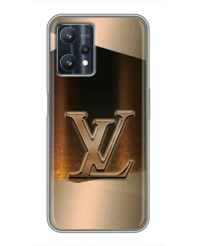 Чехол для Realme 9 Pro Plus с картинкой «LV — золотое сияние»