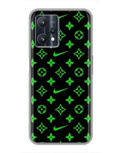 Чехол для Realme 9 Pro Plus с картинкой «Неоновый принт LV»