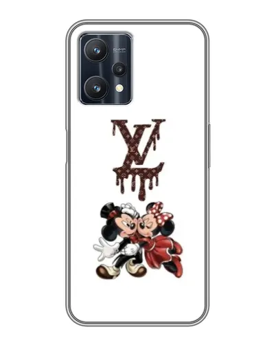 Чехол для Realme 9 Pro Plus с картинкой «LV и Микки Маус»