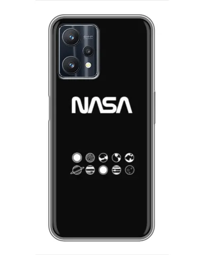 Чехол для Realme 9 Pro Plus с картинкой «NASA — технический принт»