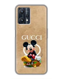 Чохол для Realme 9 Pro Plus з картинкою «Міккі Маус Gucci — крафт» Чохол для Realme 9 Pro Plus з картинкою «Міккі Маус Gucci — крафт»