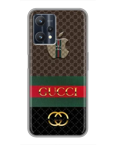 Чехол для Realme 9 Pro Plus с картинкой «Gucci — брендированный десерт» Чехол для Realme 9 Pro Plus с картинкой «Gucci — брендированный десерт»