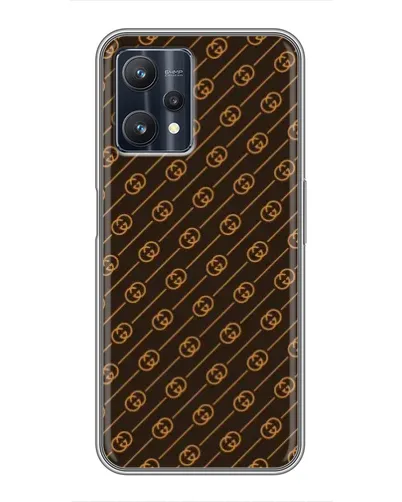 Чехол для Realme 9 Pro Plus с картинкой «Gucci — золотые диагонали» Чехол для Realme 9 Pro Plus с картинкой «Gucci — золотые диагонали»