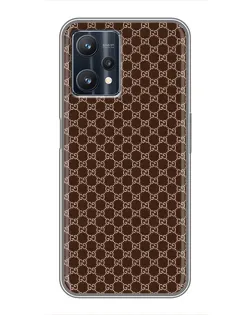 Чохол для Realme 9 Pro Plus з картинкою «Gucci — шоколадна сітка» Чохол для Realme 9 Pro Plus з картинкою «Gucci — шоколадна сітка»