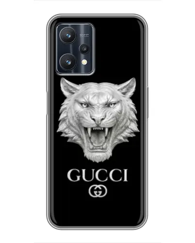 Чехол для Realme 9 Pro Plus с картинкой «Gucci — серебряный лев» Чехол для Realme 9 Pro Plus с картинкой «Gucci — серебряный лев»