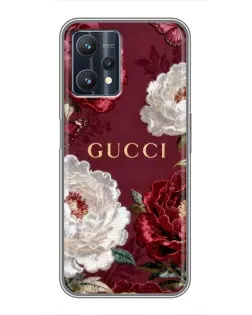 Чохол для Realme 9 Pro Plus з картинкою «Gucci — бордові троянди» Чохол для Realme 9 Pro Plus з картинкою «Gucci — бордові троянди»