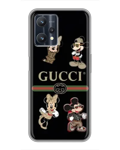 Чехол для Realme 9 Pro Plus с картинкой «Gucci — герои Disney и монограмма» Чехол для Realme 9 Pro Plus с картинкой «Gucci — герои Disney и монограмма»