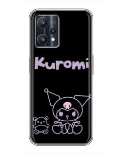 Чехол для Realme 9 Pro Plus с картинкой «Kuromi — черный минимализм» Чехол для Realme 9 Pro Plus с картинкой «Kuromi — черный минимализм»