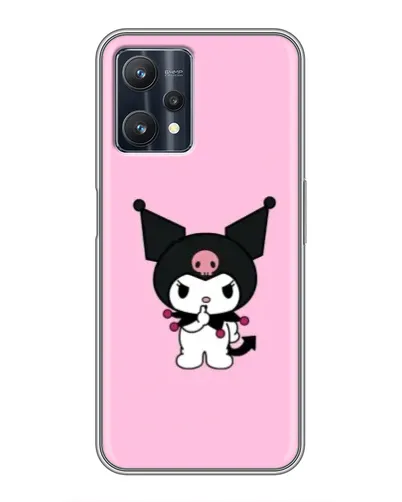 Чехол для Realme 9 Pro Plus с картинкой «Kuromi — розовая нежность»