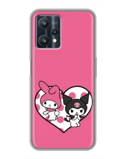 Чехол для Realme 9 Pro Plus с картинкой «Kuromi и My Melody»