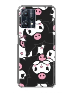 Чехол для Realme 9 Pro Plus с картинкой «Паттерн голов Куроми»
