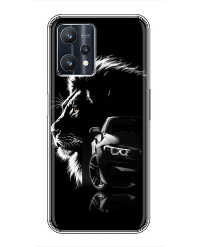 Чохол для Realme 9 Pro Plus з картинкою «BMW та лев» Чохол для Realme 9 Pro Plus з картинкою «BMW та лев»