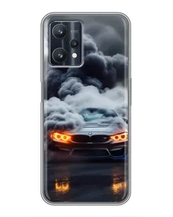 Чохол для Realme 9 Pro Plus з картинкою «BMW у диму» Чохол для Realme 9 Pro Plus з картинкою «BMW у диму»