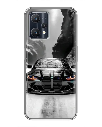 Чехол для Realme 9 Pro Plus с картинкой «BMW — акварельный дрифт» Чехол для Realme 9 Pro Plus с картинкой «BMW — акварельный дрифт»