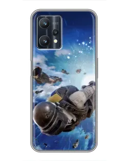 Чохол для Realme 9 Pro Plus з картинкою «Десант PUBG — стрибок»