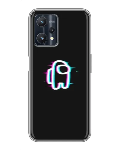 Чехол для Realme 9 Pro Plus с картинкой «Among Us неон» Чехол для Realme 9 Pro Plus с картинкой «Among Us неон»