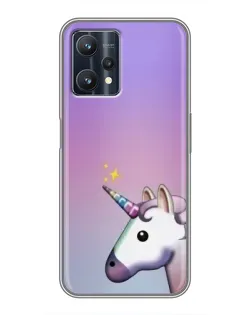 Чехол для Realme 9 Pro Plus с картинкой «Единорог градиент» Чехол для Realme 9 Pro Plus с картинкой «Единорог градиент»