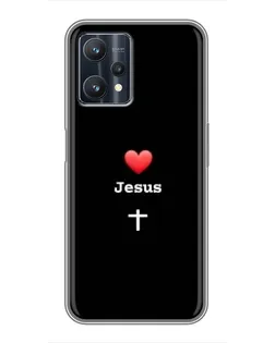 Чохол для Realme 9 Pro Plus з картинкою «Серце - Jesus»
