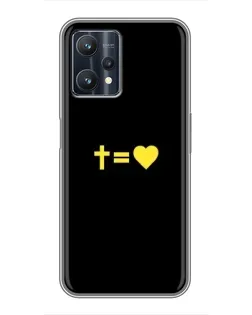 Чохол для Realme 9 Pro Plus з картинкою «Серце та Хрест»