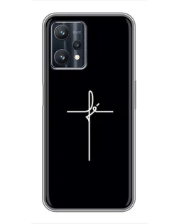 Чехол для Realme 9 Pro Plus с картинкой «Тонкий крест» Чехол для Realme 9 Pro Plus с картинкой «Тонкий крест»