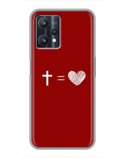 Чехол для Realme 9 Pro Plus с картинкой «Уравнение любви» Чехол для Realme 9 Pro Plus с картинкой «Уравнение любви»