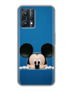 Чехол для Realme 9 Pro Plus с картинкой «Микки выглядывает» Чехол для Realme 9 Pro Plus с картинкой «Микки выглядывает»