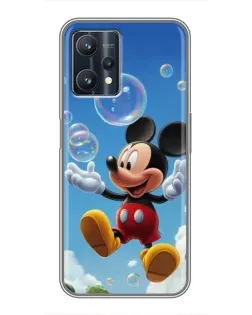 Чехол для Realme 9 Pro Plus с картинкой «Mickey и мыльные пузыри» Чехол для Realme 9 Pro Plus с картинкой «Mickey и мыльные пузыри»