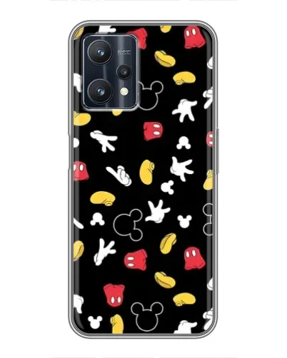Чехол для Realme 9 Pro Plus с картинкой «Графический принт лапок»