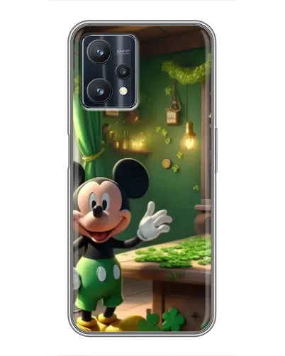 Чехол для Realme 9 Pro Plus с картинкой «Микки в мастерской»