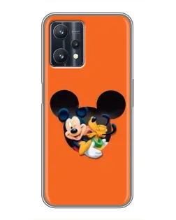Чехол для Realme 9 Pro Plus с картинкой «Сердце Микки Минни»